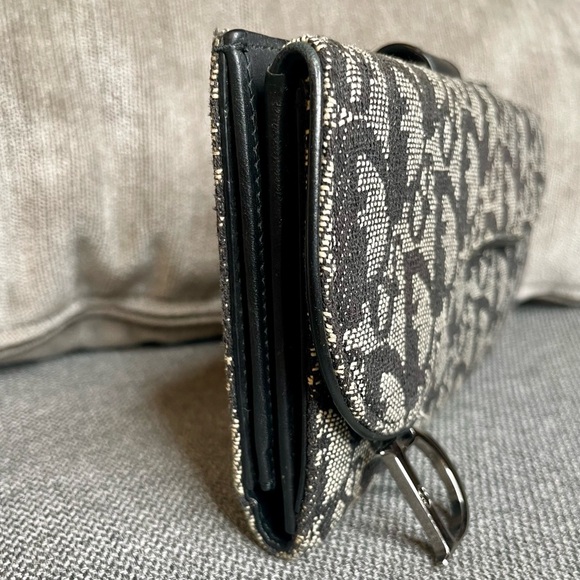 Christian Dior Oblique Vintage Saddle Wallet in Black - Excellent Condition! - Picture 5 of 16